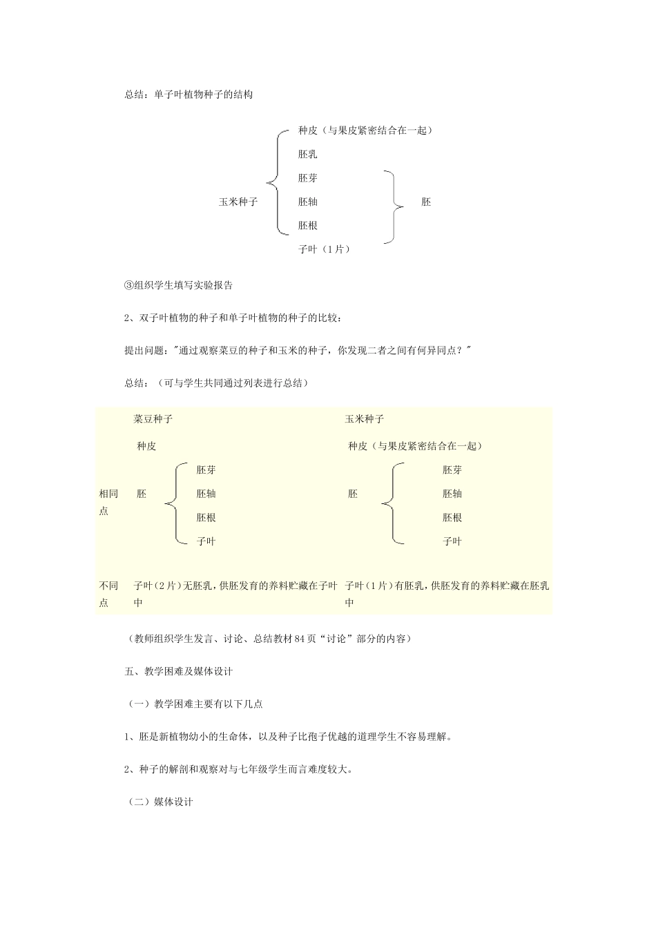 种子的结构教学设计 (2)_第3页