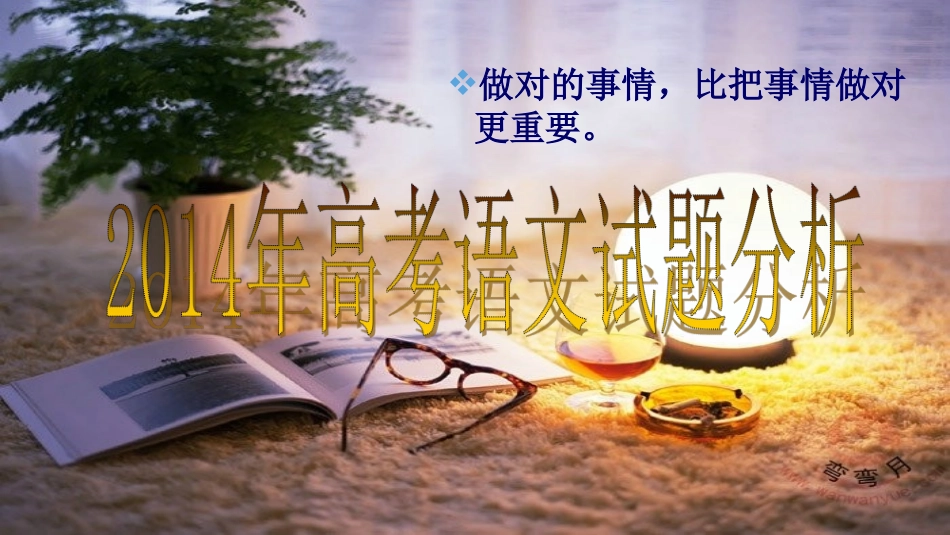 2014年试题分析与2015年高考复习策略x_第1页