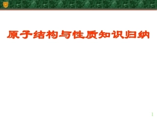 原子结构与性质复习