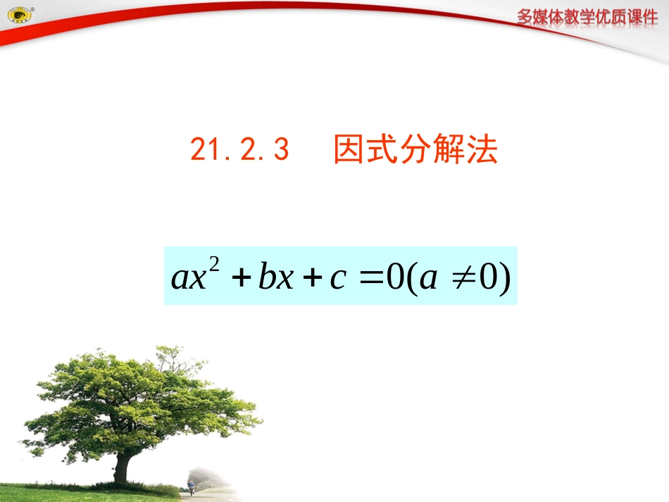 因式分解法课件_第1页