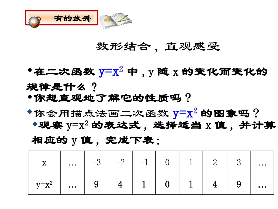 二次函数y=ax2的图像和性_第3页