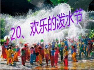 20、欢乐的泼水节第二课时
