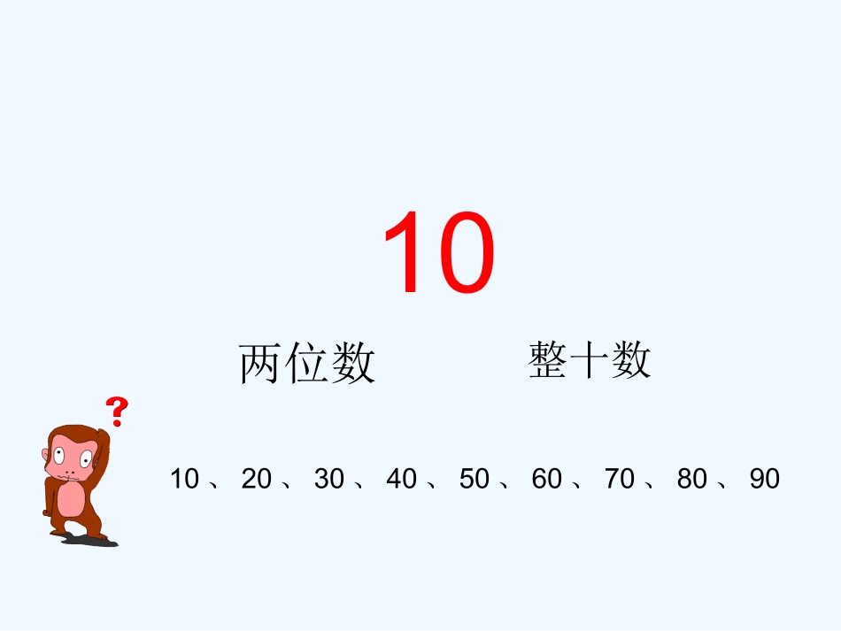 小学数学人教2011课标版一年级《整十数加一位数及相应减法》教学课件_第2页