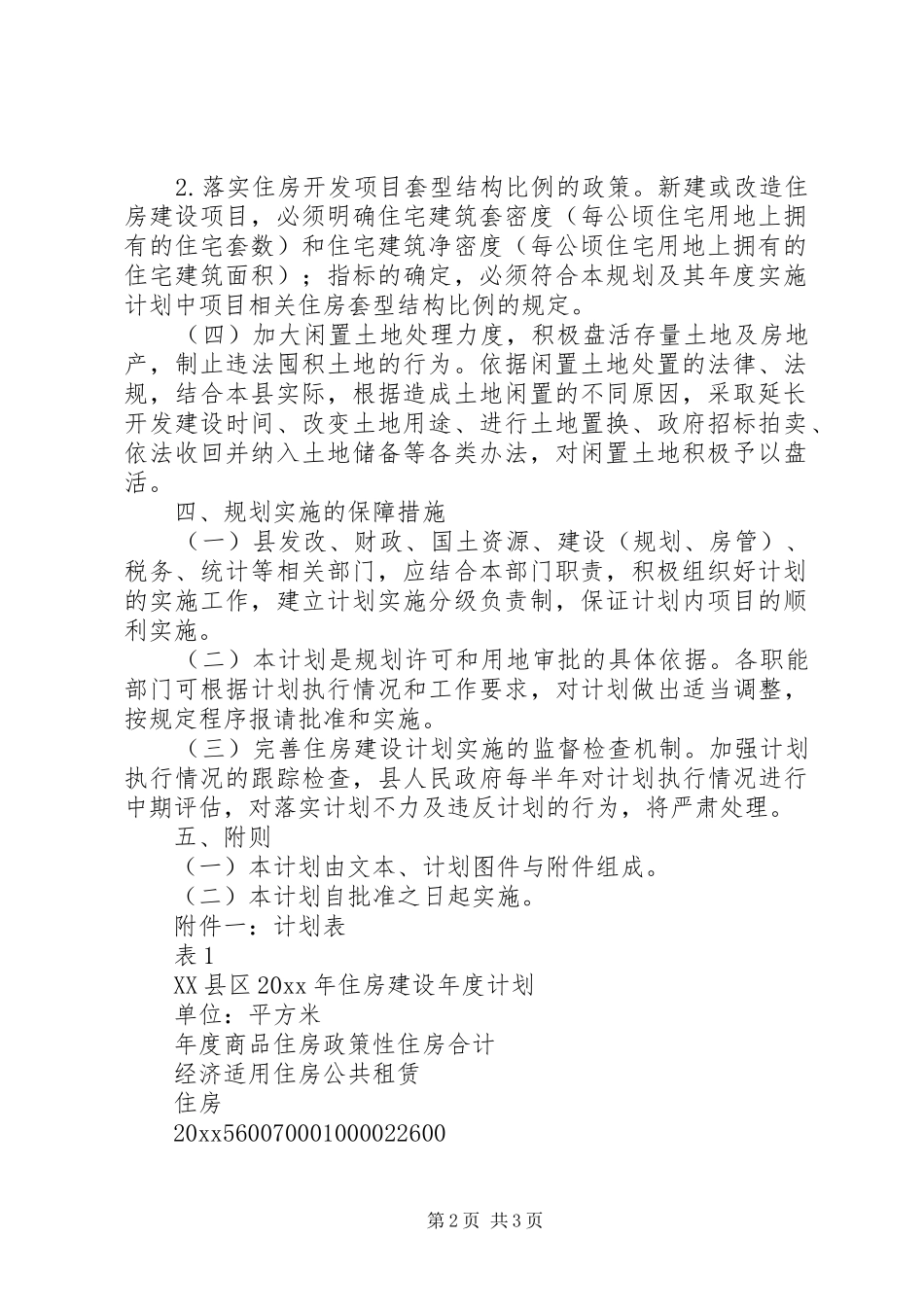县住房建设计划_第2页