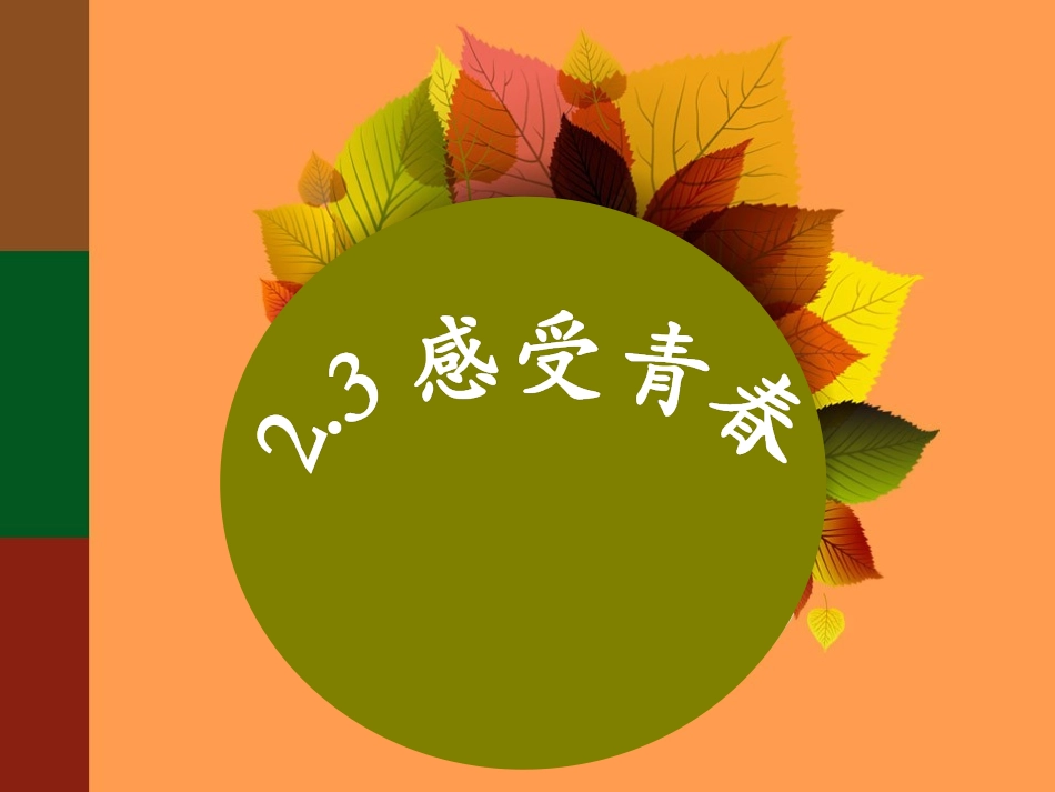 23感受青春_第1页