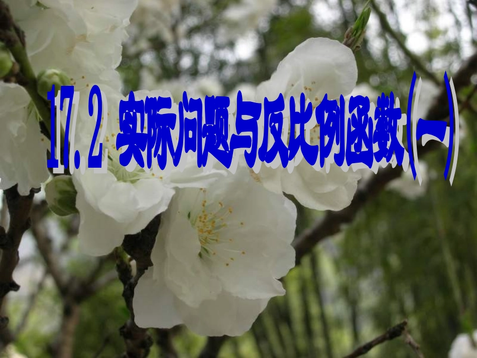 实际问题与反比例函数课件_第1页