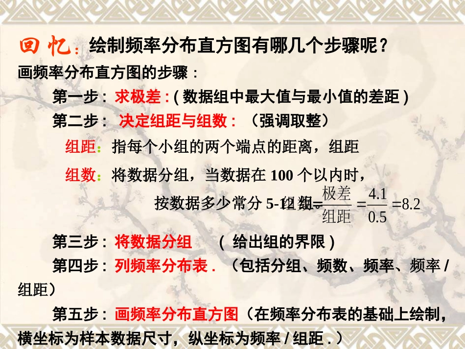 221用样本的频率分布估计总体分布(二)_第2页