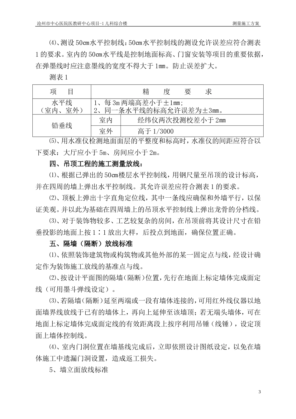 装饰装修工程测量施工方案_第3页