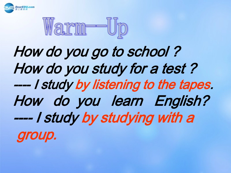 2015年秋九年级英语全册Unit1HowcanwebecomegoodleanersSectoinA1a-1c课件（新版）人教新目标版_第2页
