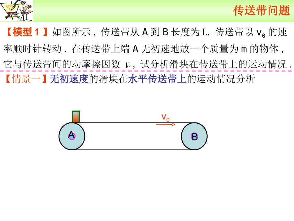 2015年高考物理复习(一轮)传送带类问题(模型一)_第2页