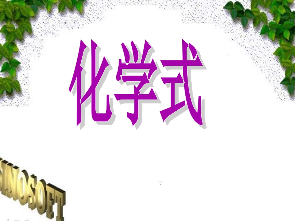 课题四、化学式与化合价(第一课时)_第3页