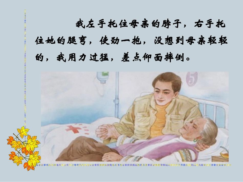 《第一次抱母亲》课件_第2页