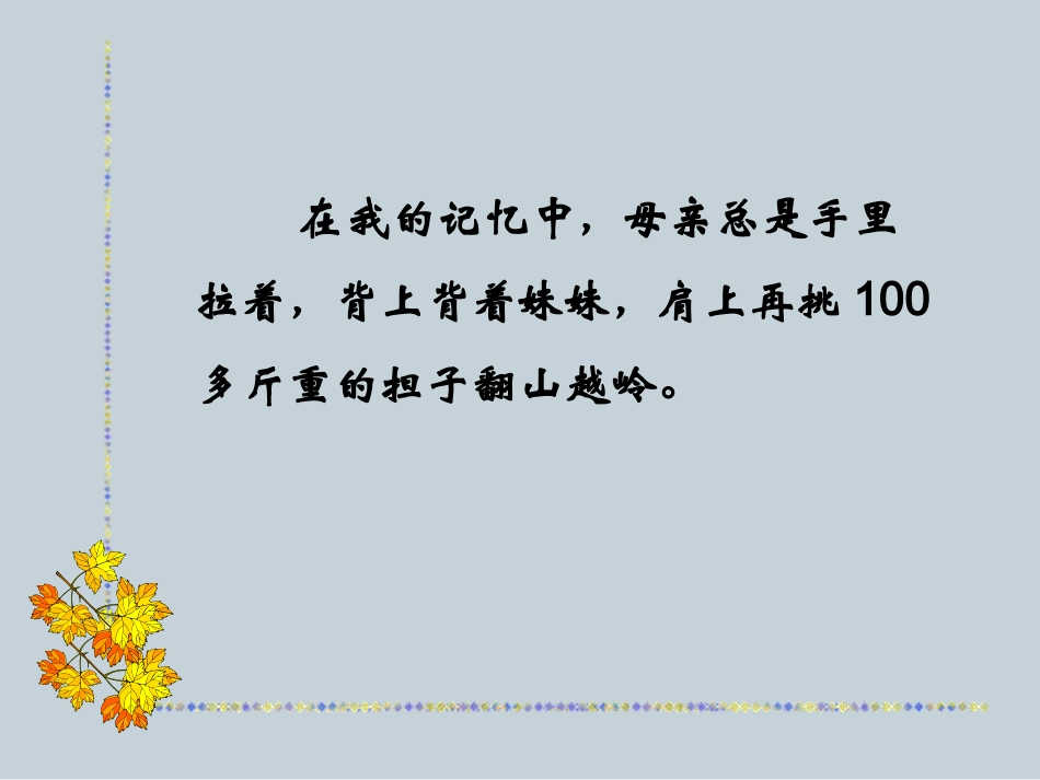 《第一次抱母亲》课件_第3页