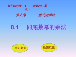 8.1同底数幂的乘法