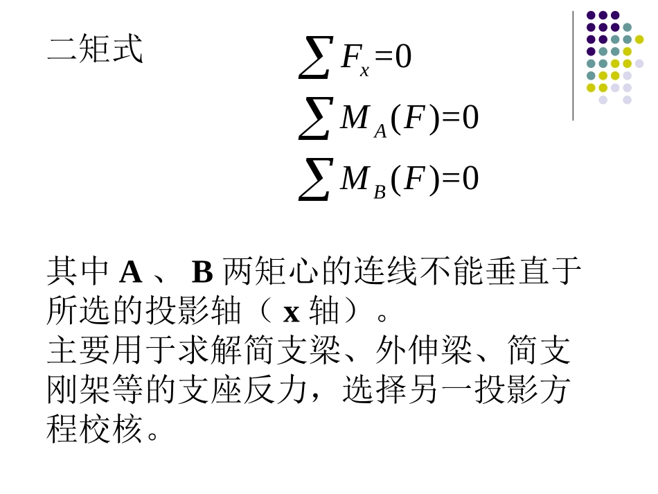 建筑力学主要公式_第3页