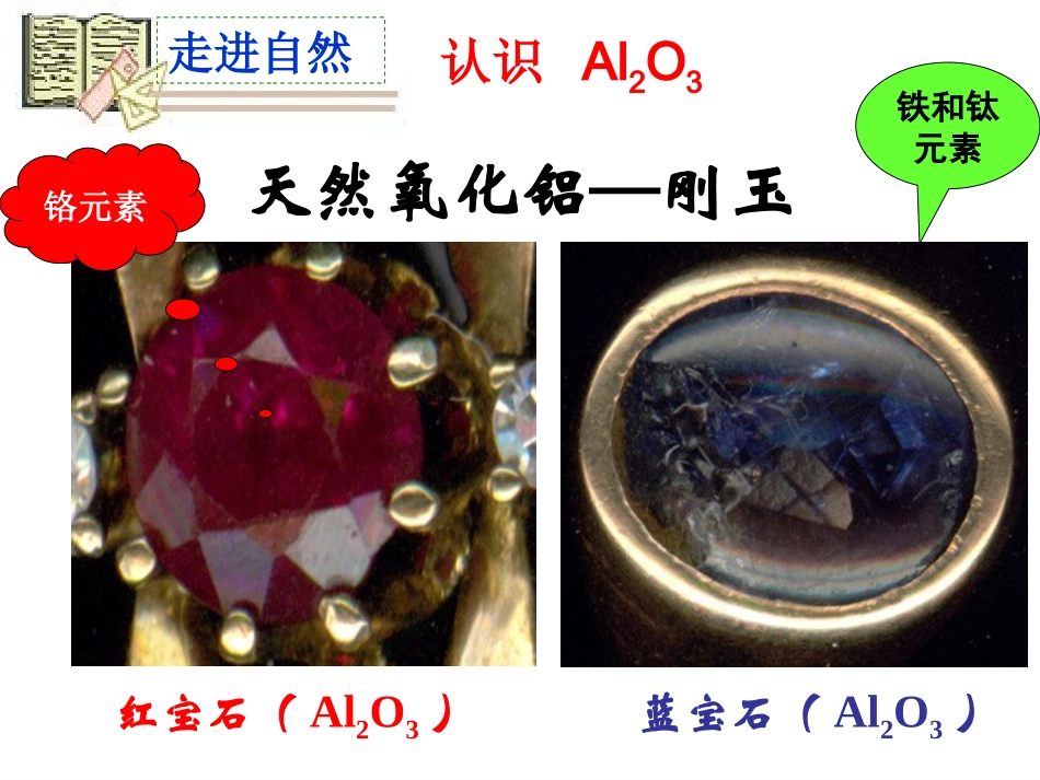 铝的氧化物与氢氧化物上课_第1页