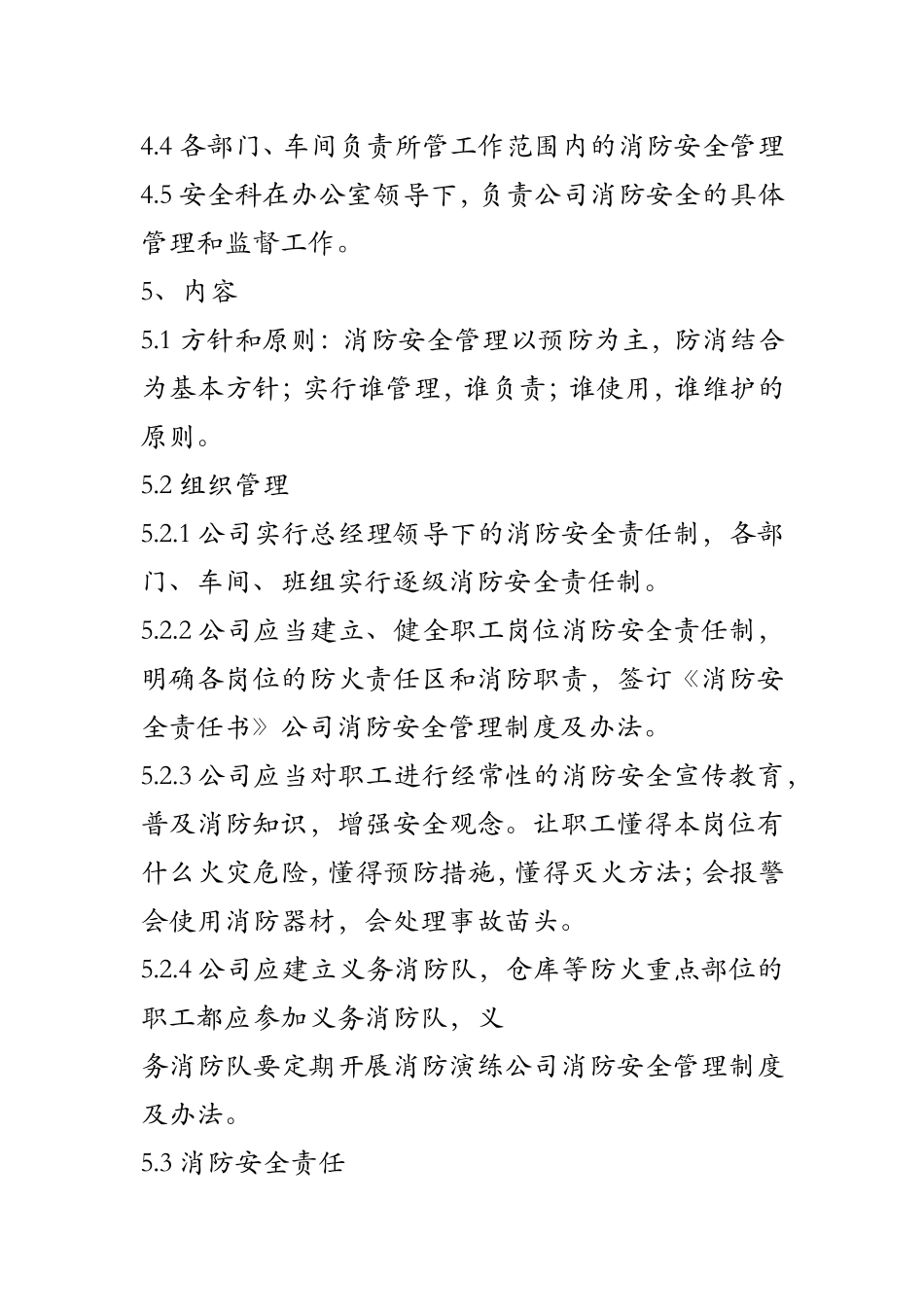 公司消防安全管理制度及办法 (2)_第2页