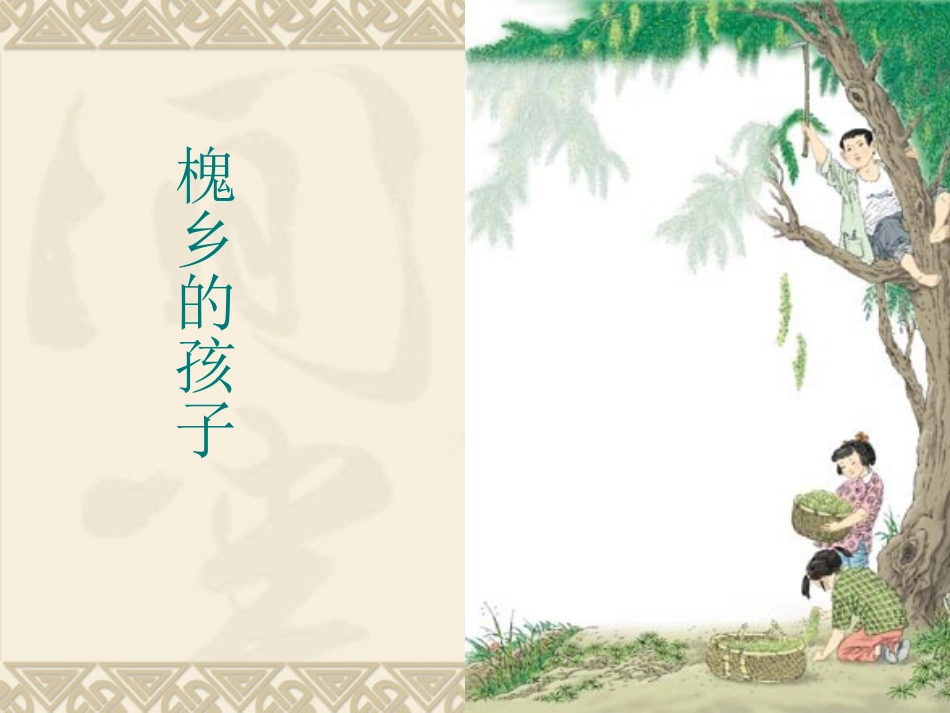 《槐乡的孩子》课件_第1页