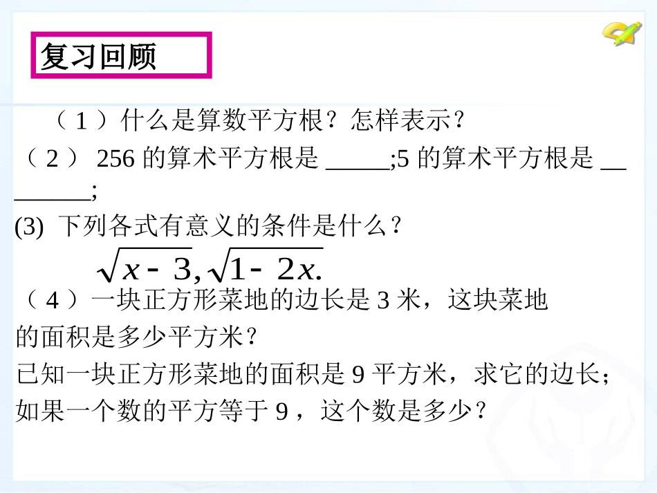 6.1平方根(1)(新人教版)_第2页