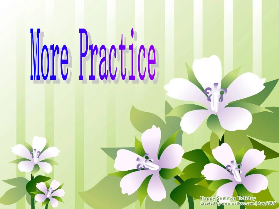 U3morepractice&usingEnglish_第1页