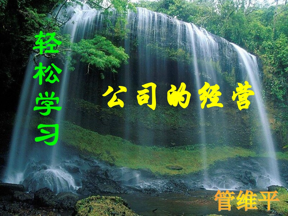 51公司的经营gwp_第1页