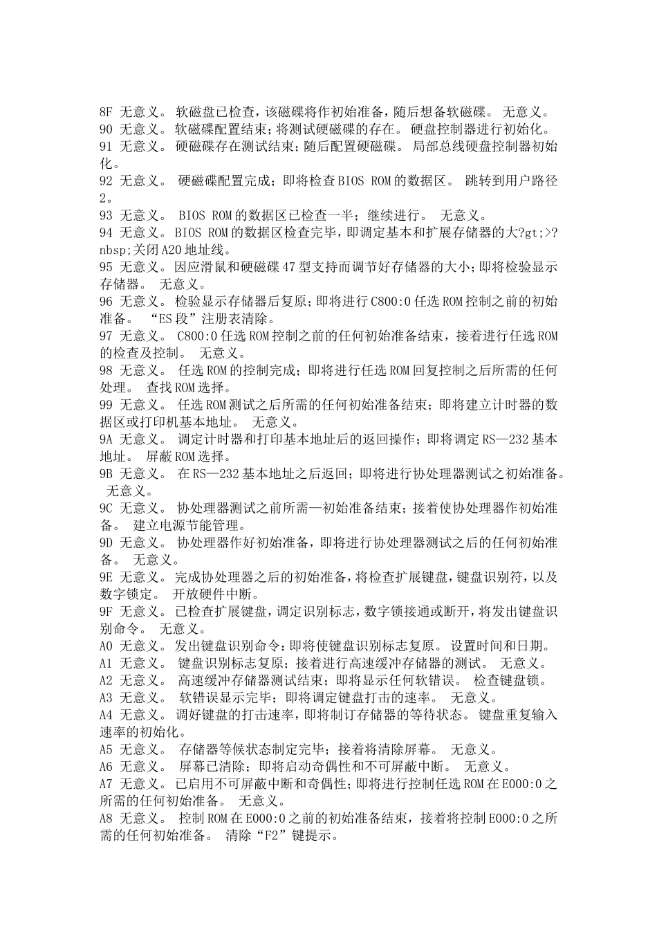 主板检测卡代码大全_第3页