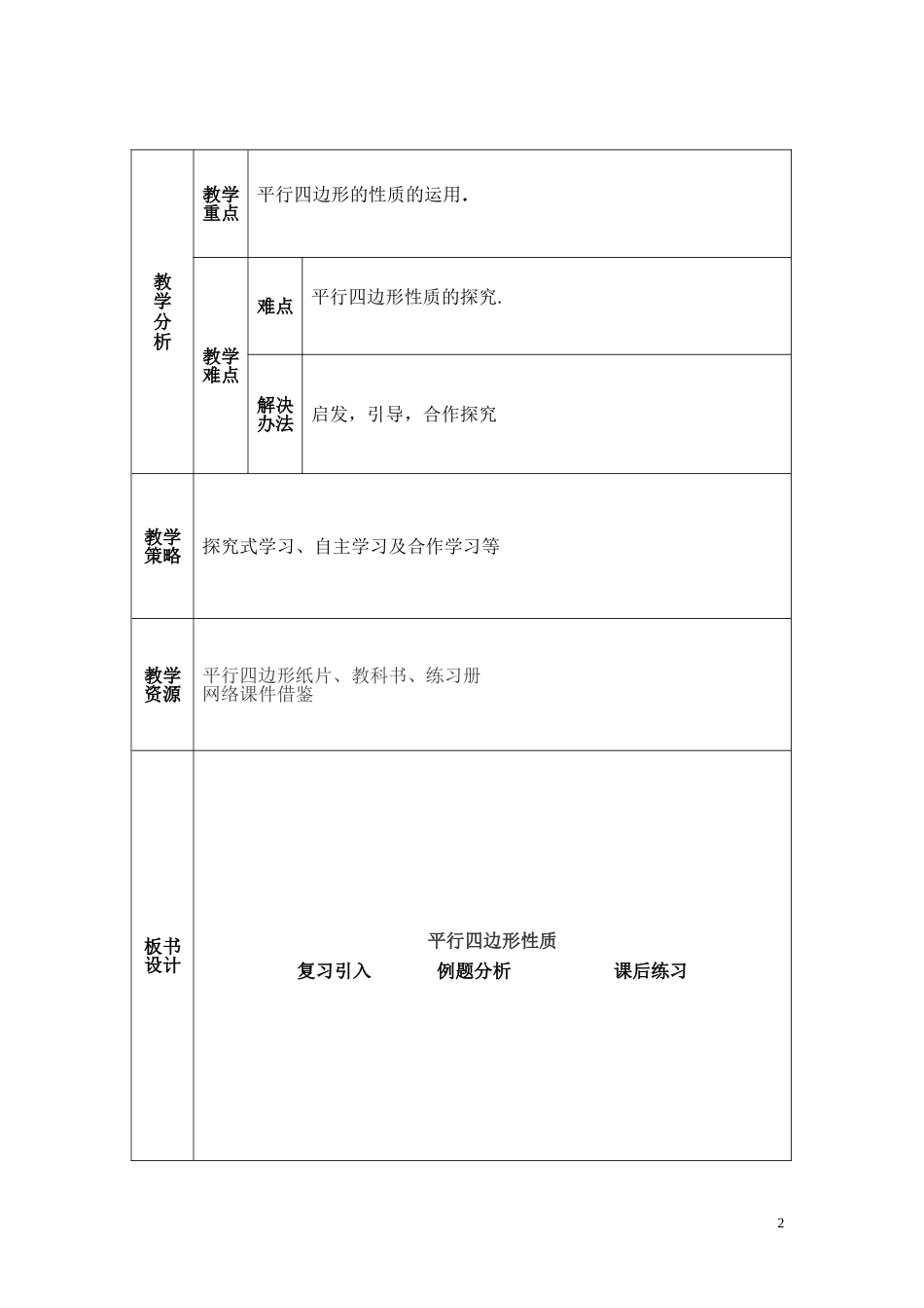 19章平行四边形性质_第2页