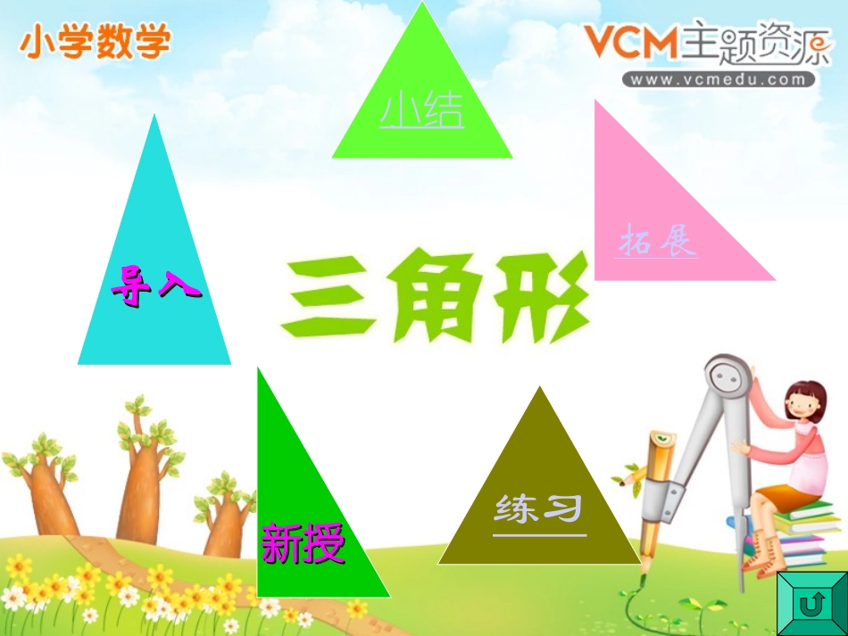 小学数学2011版本小学四年级三角形的特性-(4)_第2页