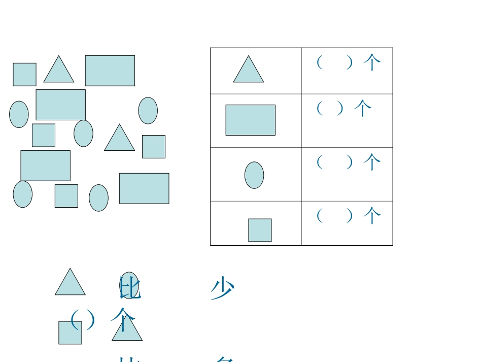 小学数学人教2011课标版一年级一年级上册整理与分类_第2页