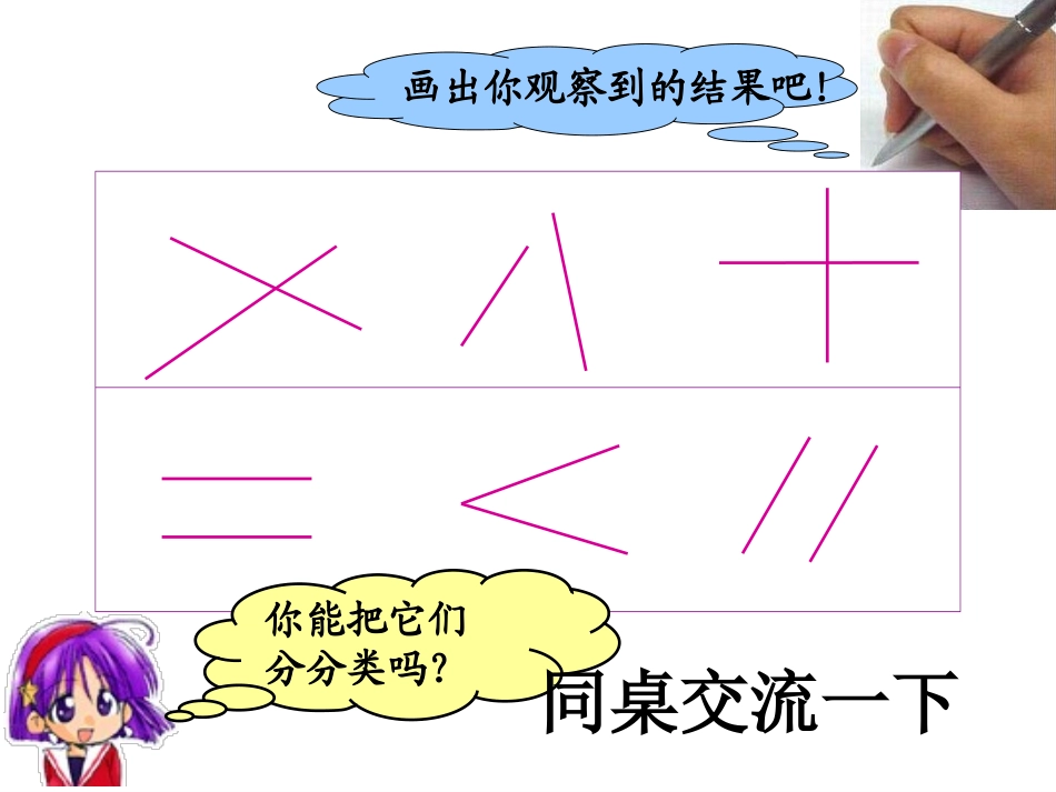 小学人教四年级数学平行与垂直课件_第2页