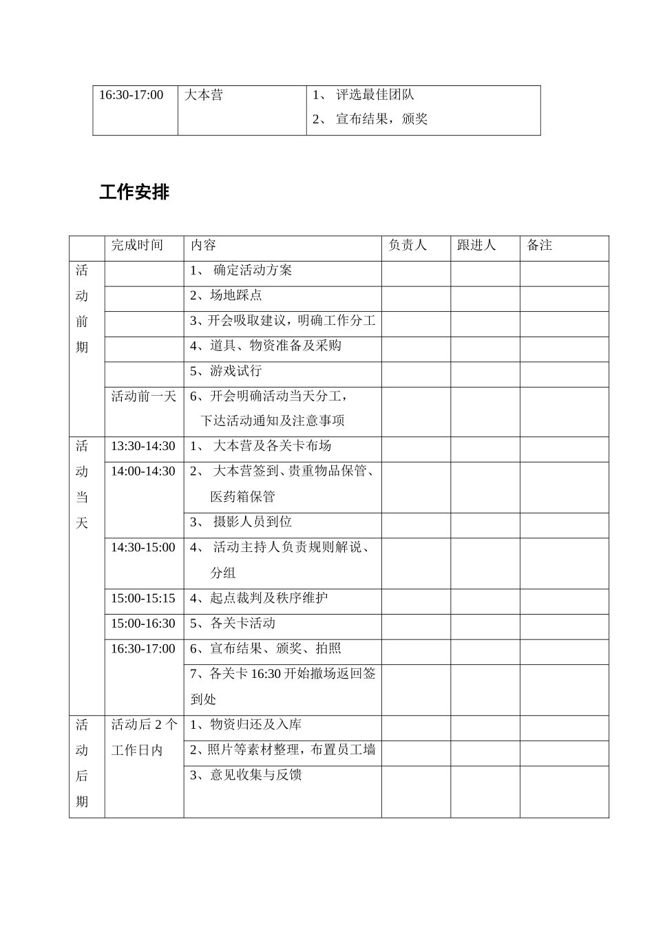 员工活动方案——定向越野_第3页