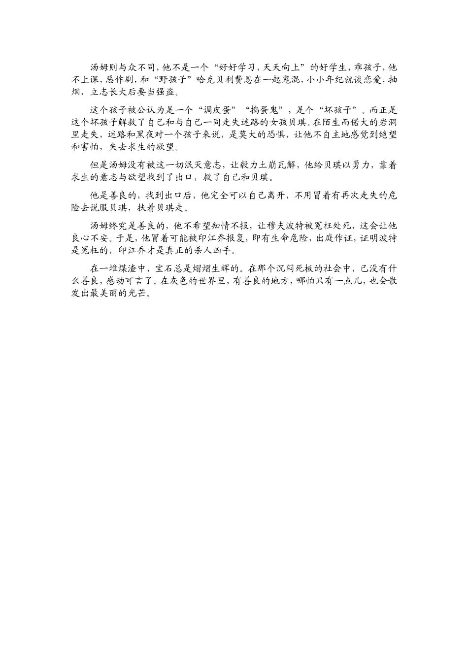 《汤姆索亚历险记》绚丽的童年_第3页