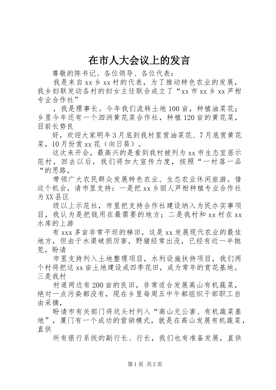 在市人大会议上的发言_第1页