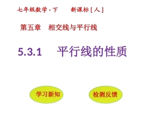 5.3.1-平行线的性质
