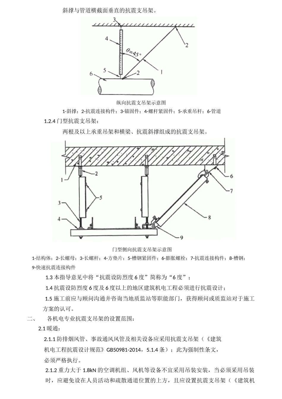 机电工程抗震支吊架设置的指导意见_第2页