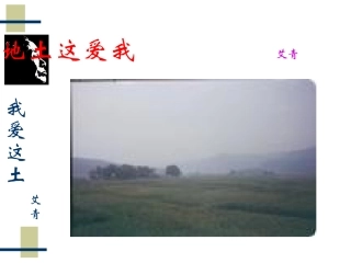 我爱这土地.ppt
