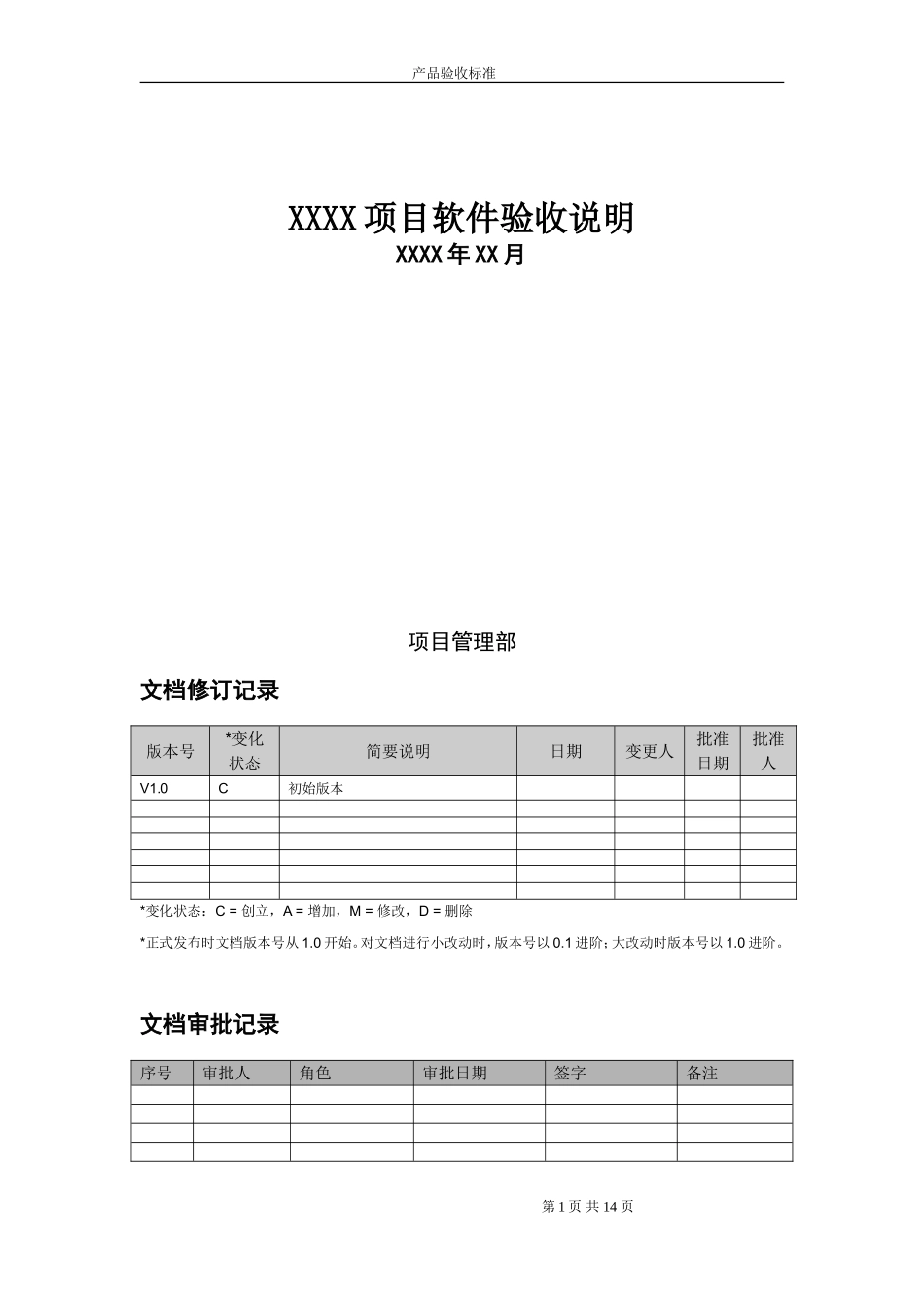 项目软件项目验收说明_第1页
