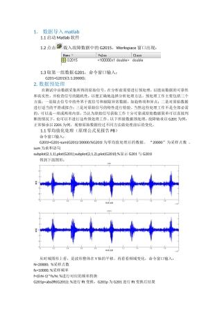 轴承matlab处理程序