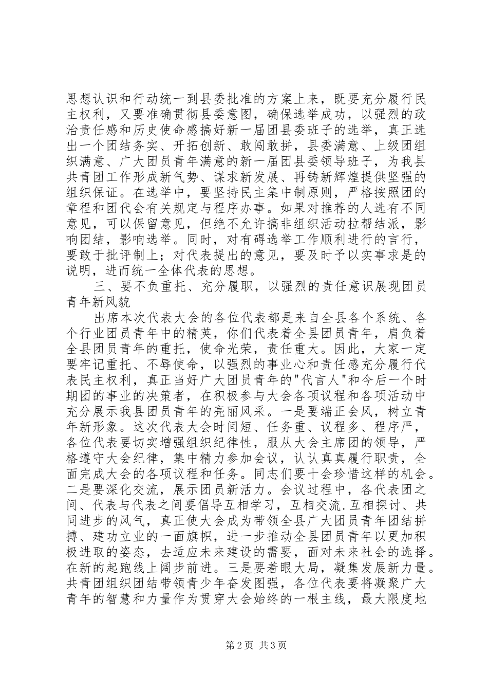 在共青团代表大会预备会议上的讲话_第2页