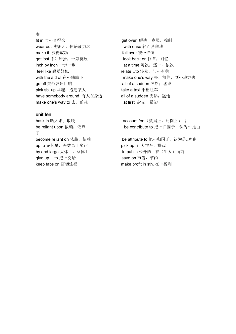 自考英语二短语_第3页