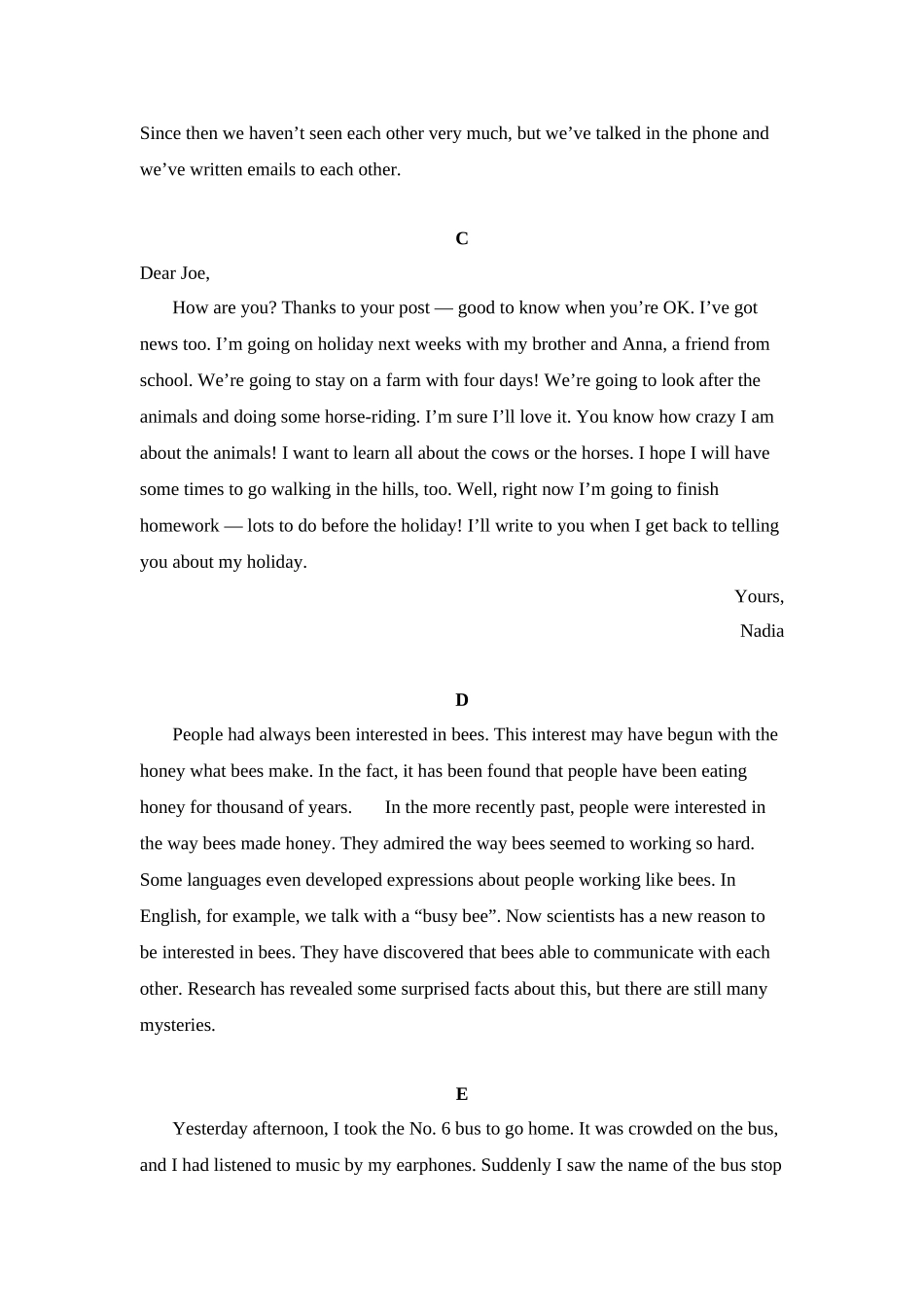 短文改错练习集锦_第2页