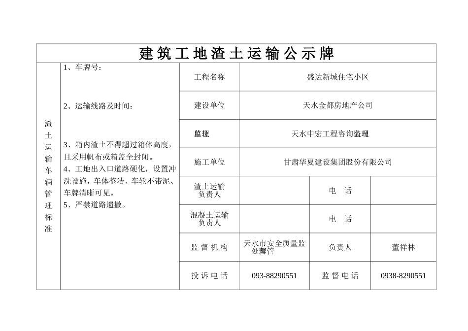 建筑工地扬尘污染防治公示牌_第2页