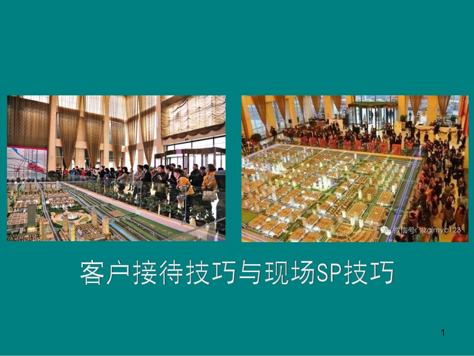 房地产案场客户接待技巧与现场SP技巧_第1页