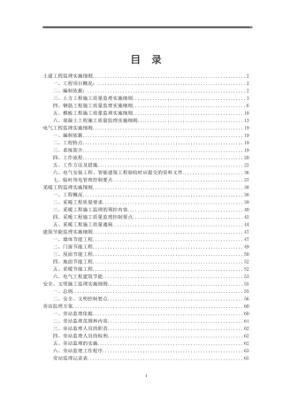 监理实施细则(高层住宅)