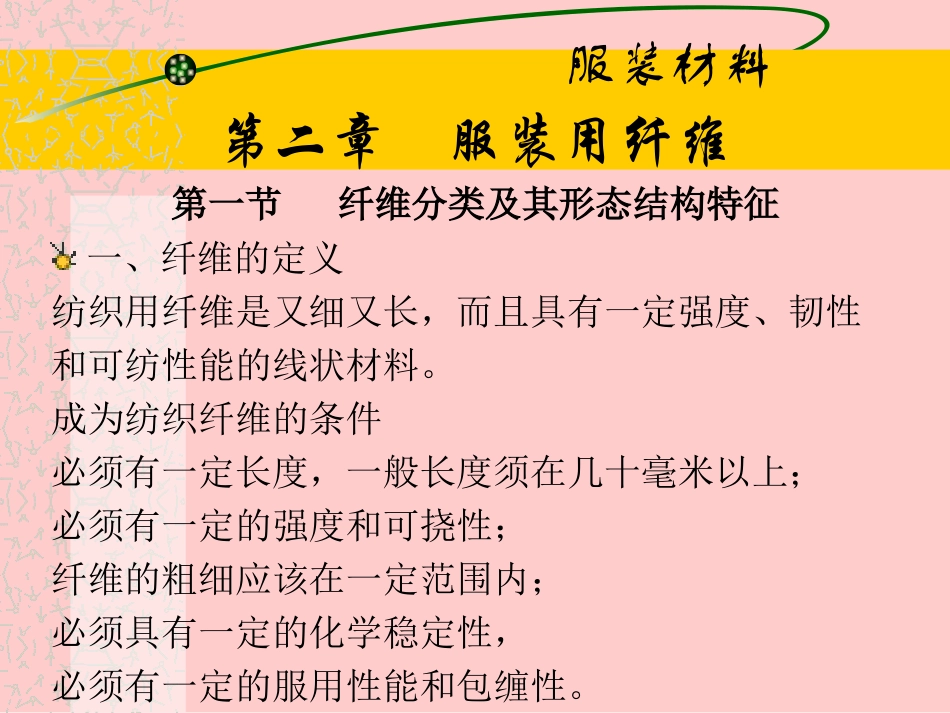 服装材料-02服装用纤维_第1页