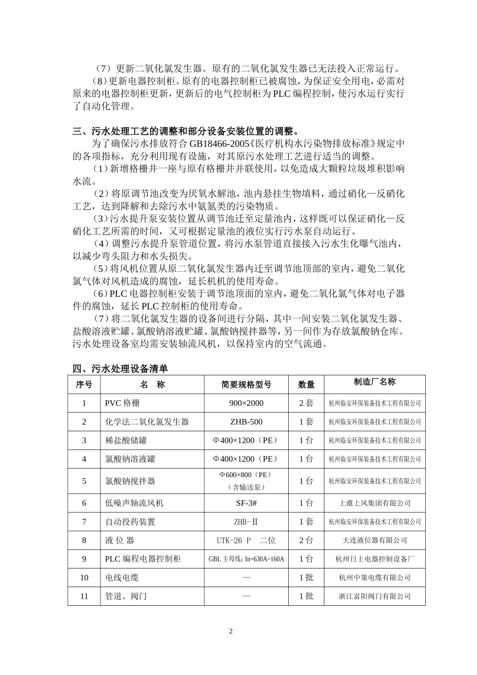 污水处理整改方案20090303_第2页