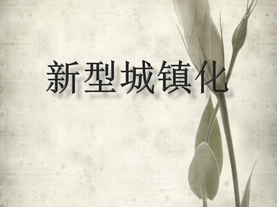新型城镇化PPT_第1页
