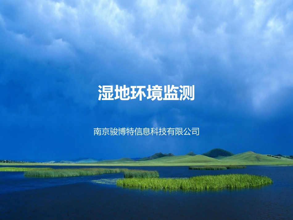 湿地公园环境监测_第1页