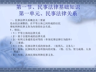 法律基础知识课件