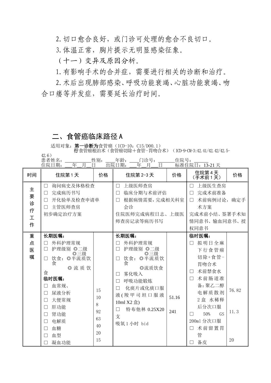 食管癌临床路径_第3页